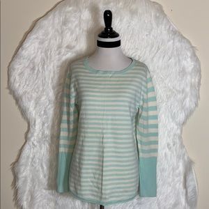 Vineyard Vines Mint Green Striped Sweater